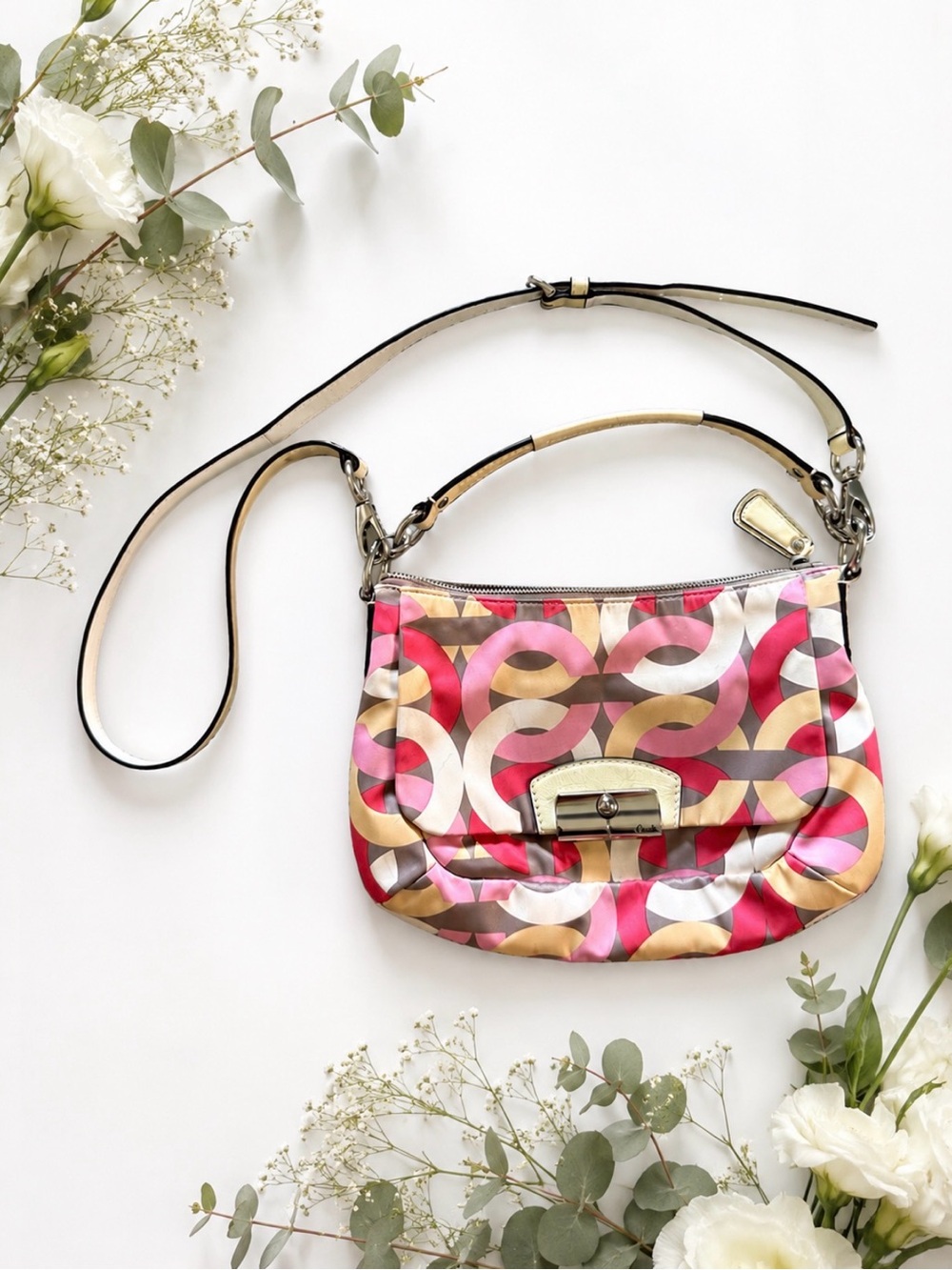 Y2K Coach Kristin Nylon Chainlink Hobo Shoulder/Crossbody